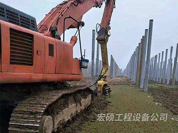 鋼板樁打拔機