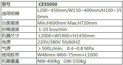CES5050自動開箱機