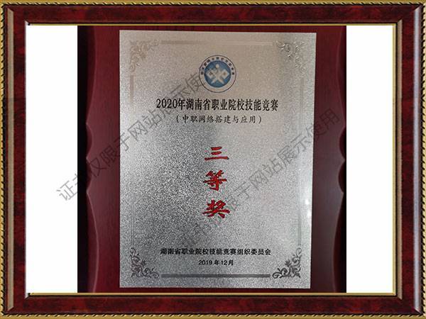 2020湖南省职业院校技能竞赛（中职网络搭建与应用）三等奖