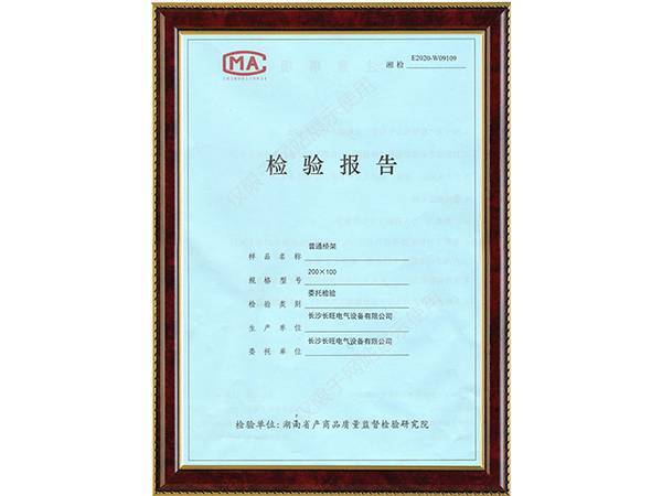 普通桥架检验报告
