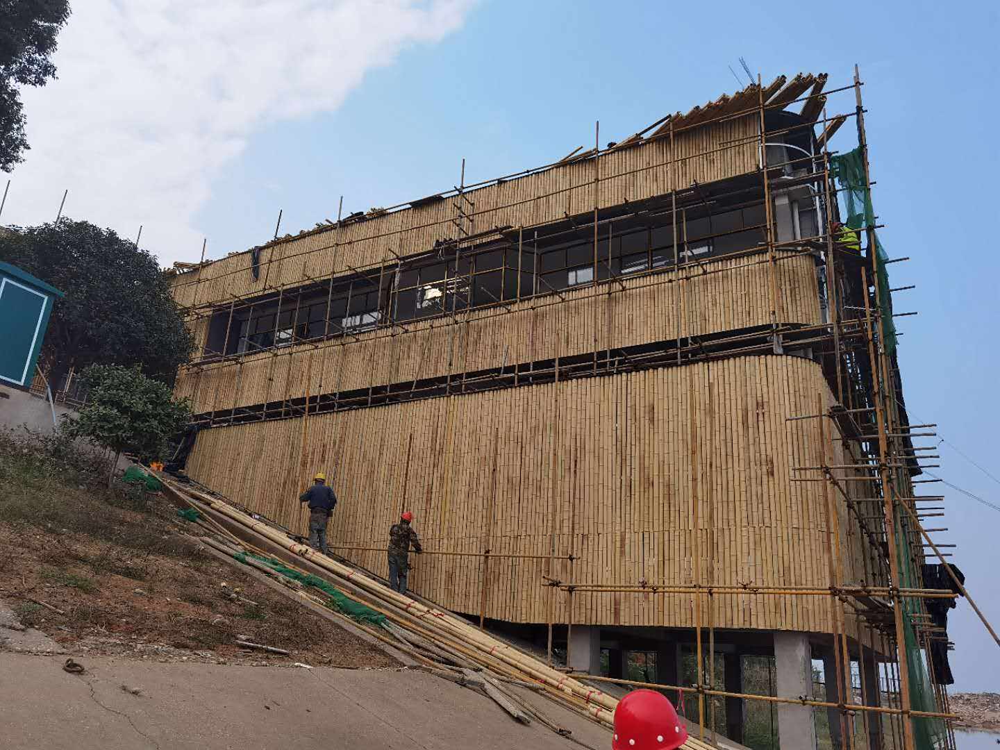 外墙施工部分1