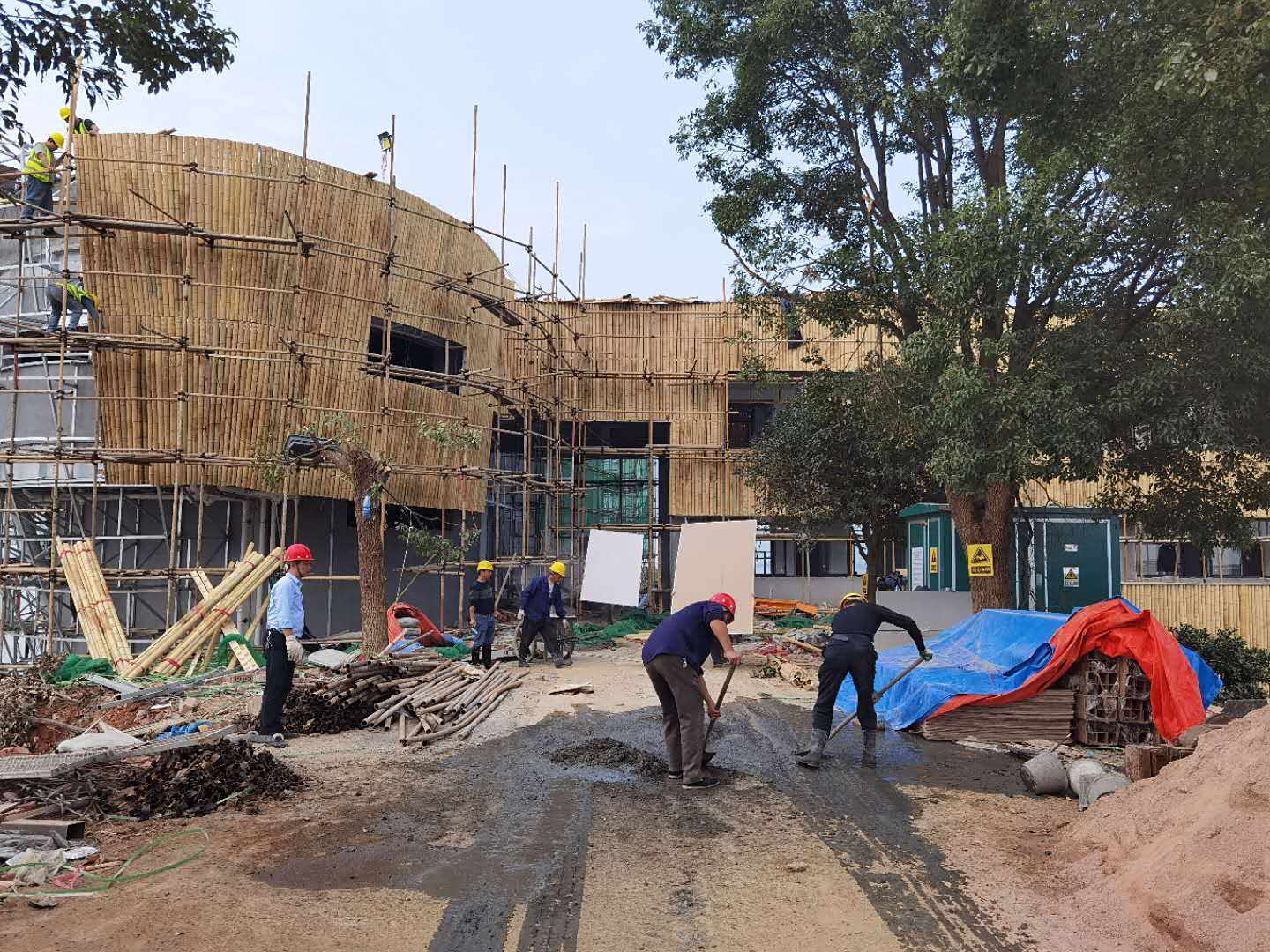 外墙施工部分