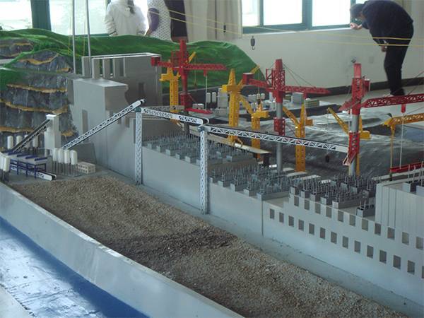 壩段施工工藝模型