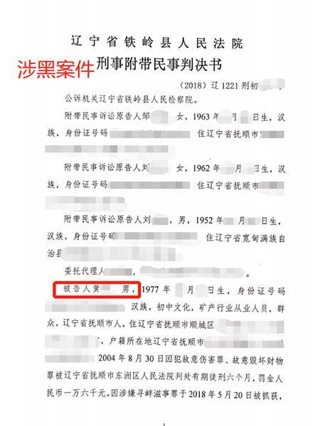 黄某涉黑案