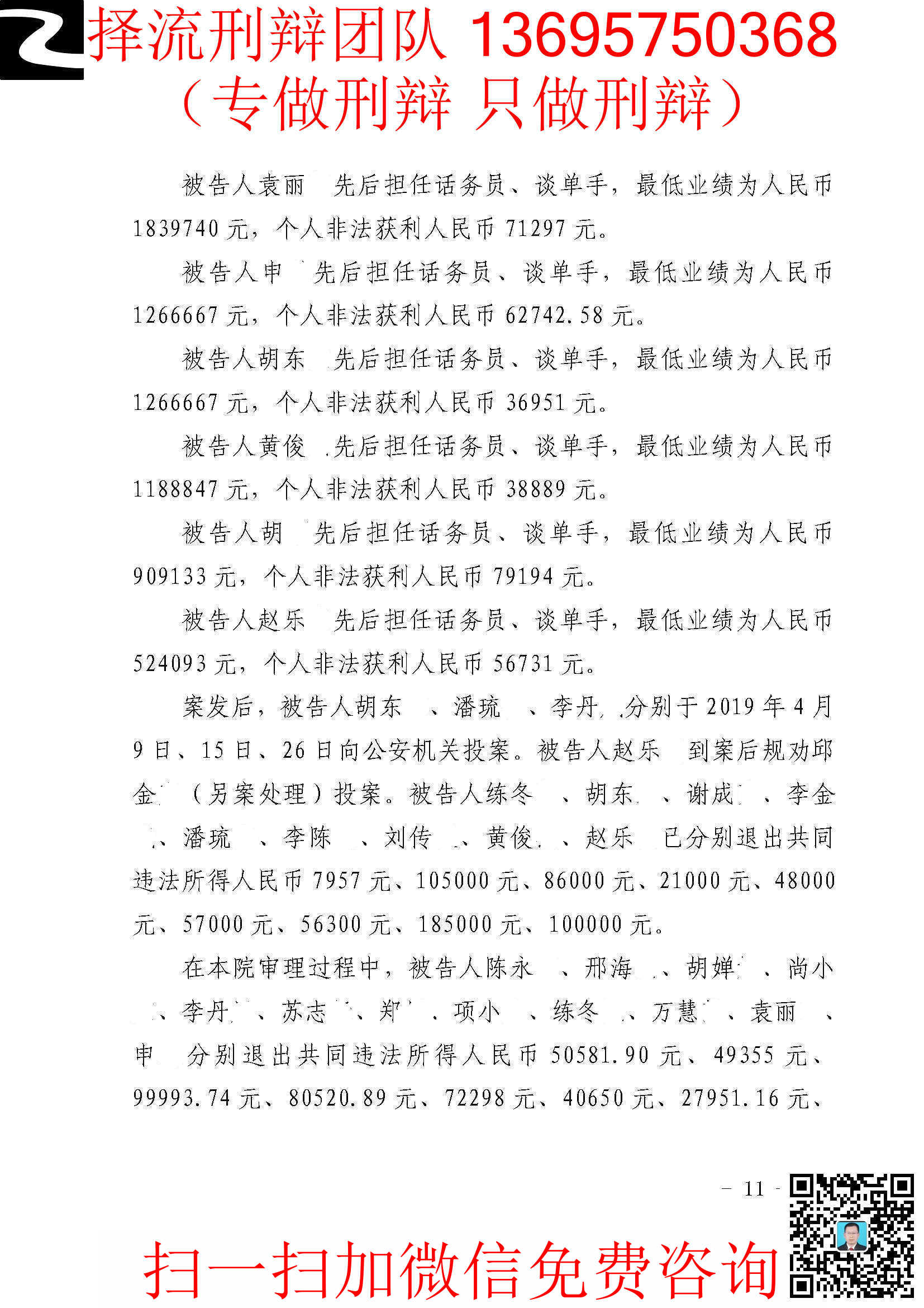 袁丽某11诈骗20201127