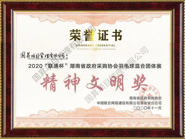 精神文明奖