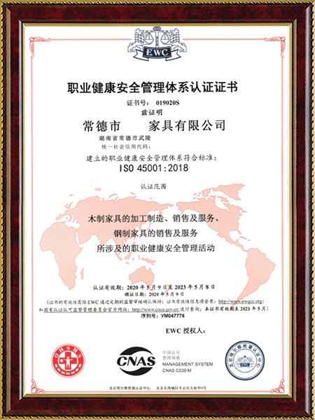 ISO45001职业