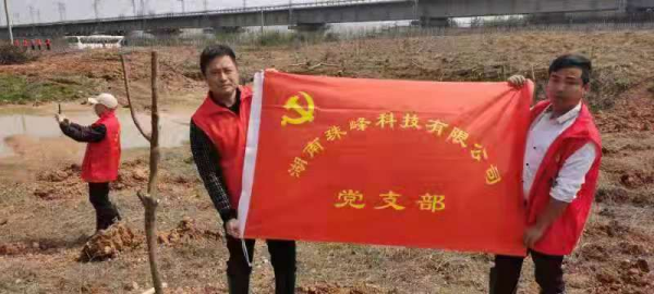 湖南珠峰科技有限公司党支部 开展义务植树活动