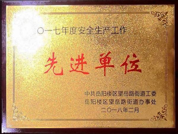 2017年先进单位