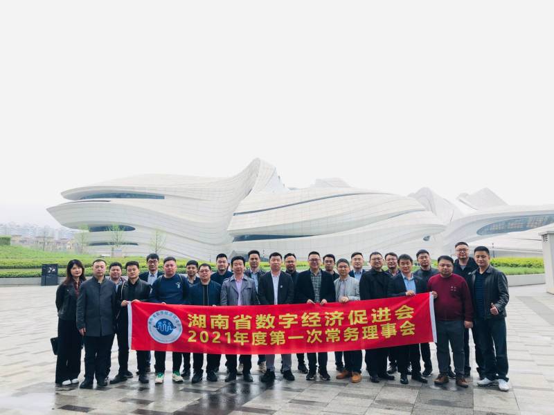 湖南省数字经济促进会2021年度第一次常务理事会圆满召开