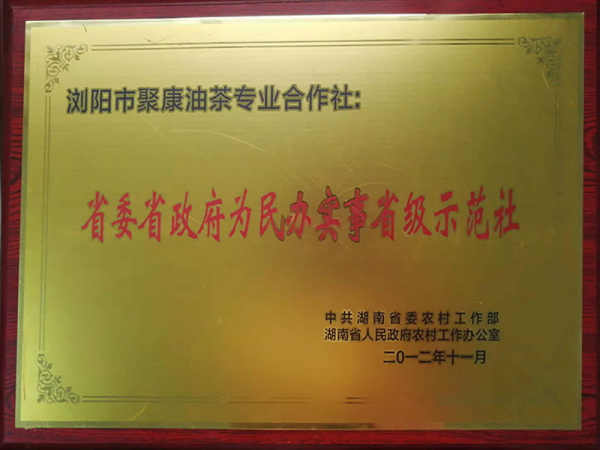 湖南省為民辦實事示范社