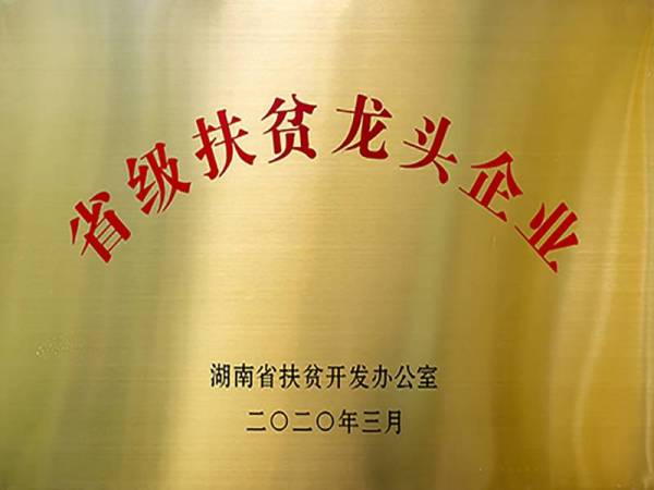 省級(jí)扶貧龍頭企業(yè)