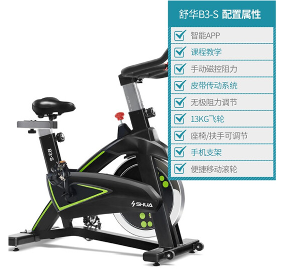 舒华SH-B3100S家用智能磁控静音动感单车