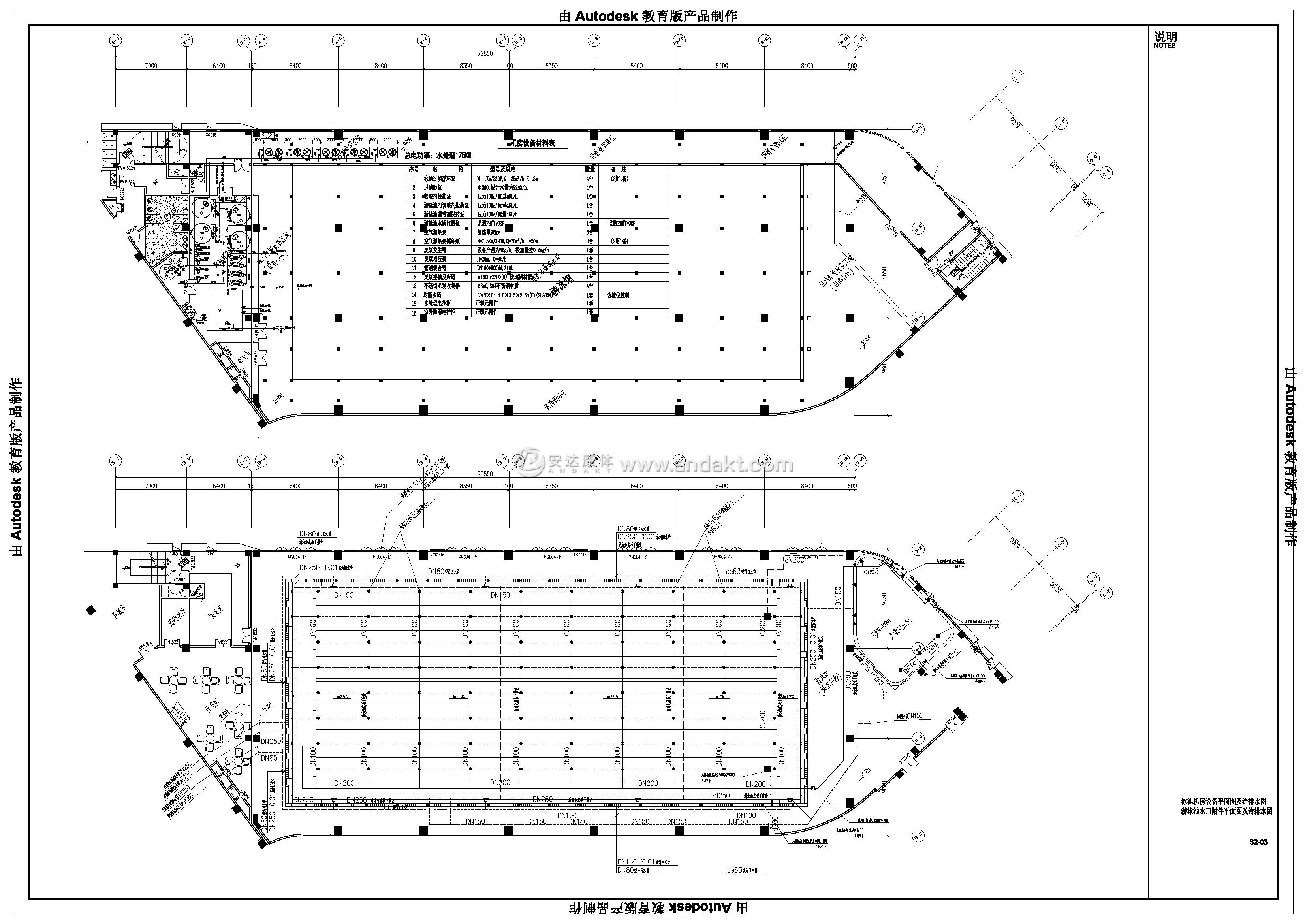 黄岐文体中心游泳池优化图纸2021041