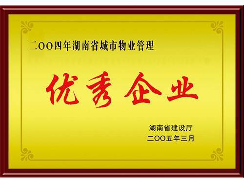 2005年省優(yōu)秀企業(yè)