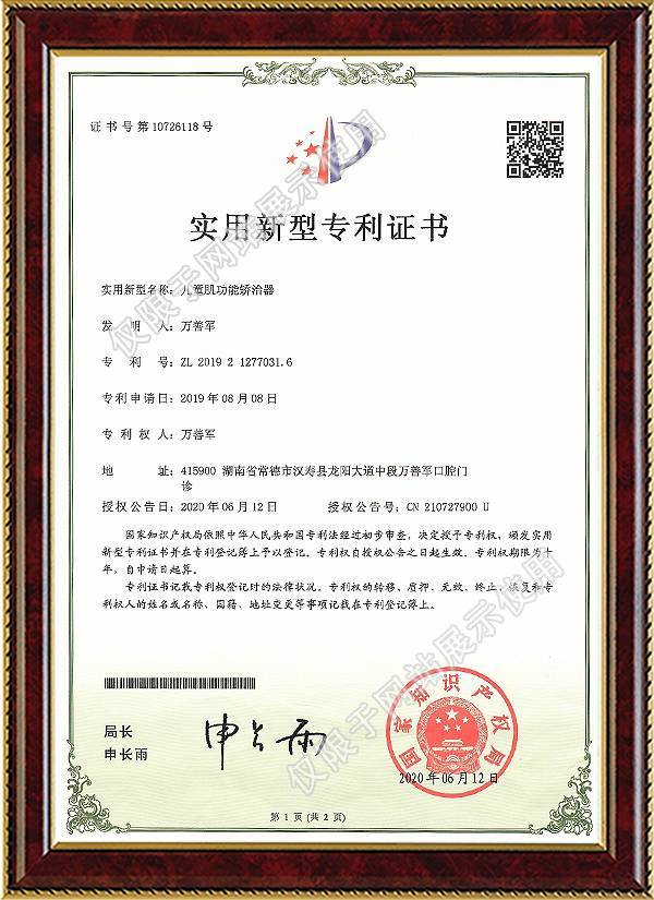 实用新型专利证书 (2)