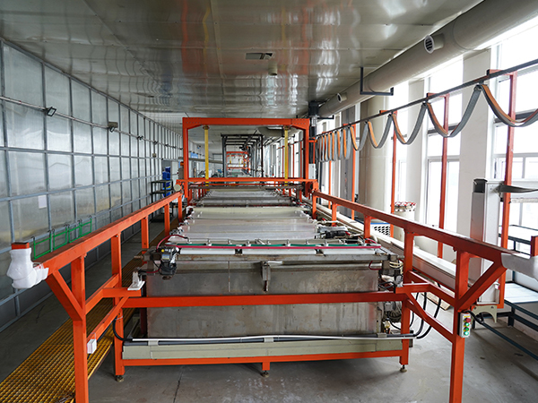 The automatic Rack-plating production line