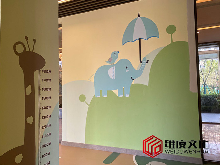 小区彩绘_身高表