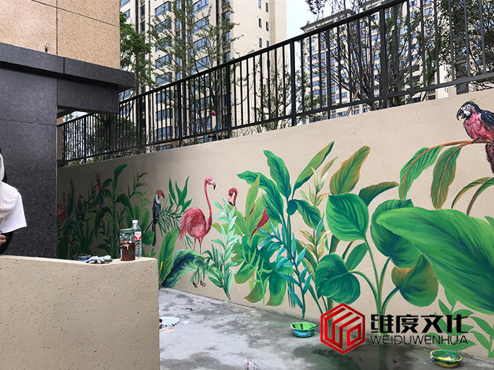 小区彩绘_身高表