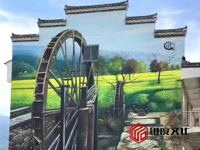 创意彩绘_水车
