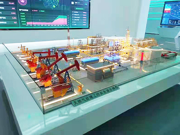 天然氣處理工控演示模型