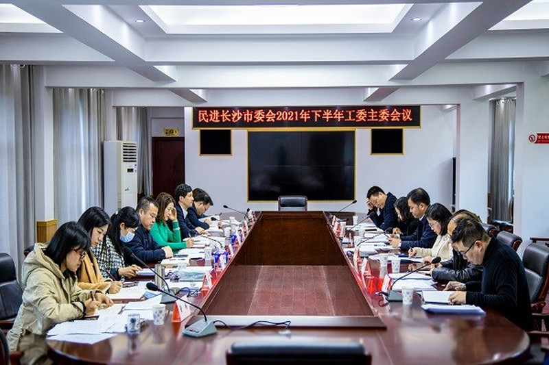 民进长沙市委会召开2021年下半年工委主委会议