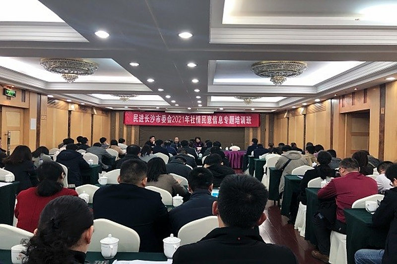 民进长沙市委会举行2021年社情民意信息专题培训班