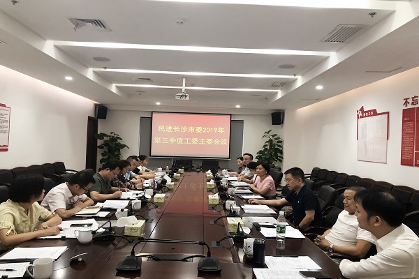 民进长沙市委召开2019年第三季度工委主