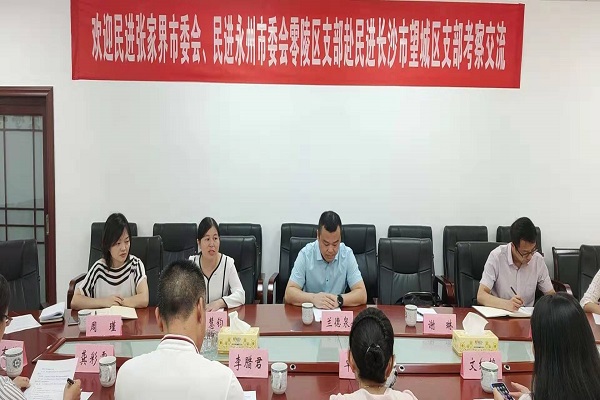 张家界、永州零陵区支部来长考察交流