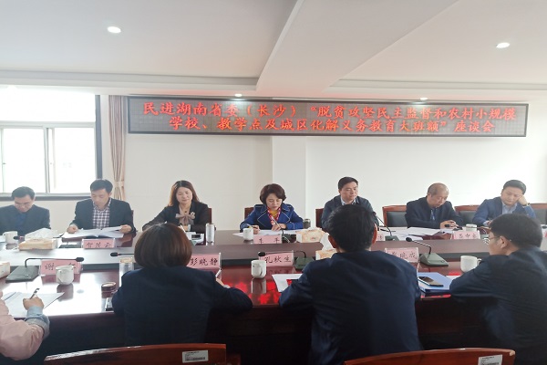 民进长沙市委组织会内省、市人大代表、政协