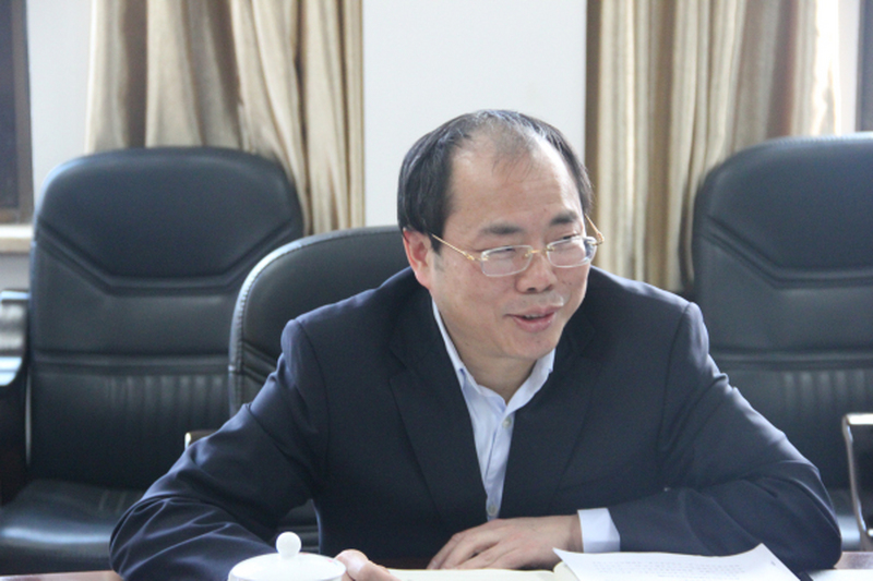 中共长沙市委常委、统战部长谭小平一行调研走访民进市委机关