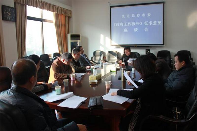 会市委召开市《政府工作报告》征求意见座谈会