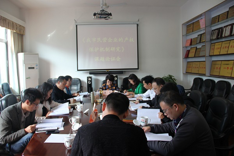 民进长沙市委召开《我市民营企业的产权保护机制研究》课题论证会