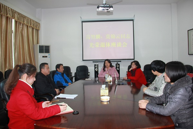民进长沙市委召开高智麟、莫锦云同志光荣退休座谈会