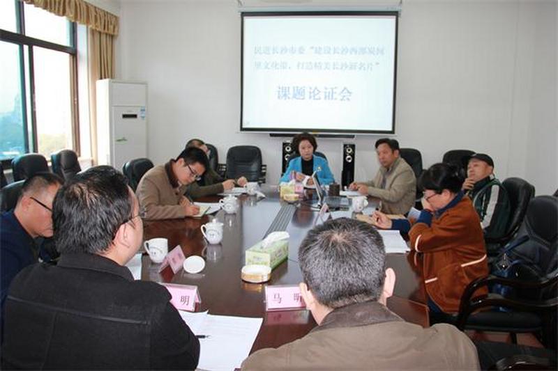 会市委召开“精心建设炭河里文化带，打造精美长沙新名片”课题论证会