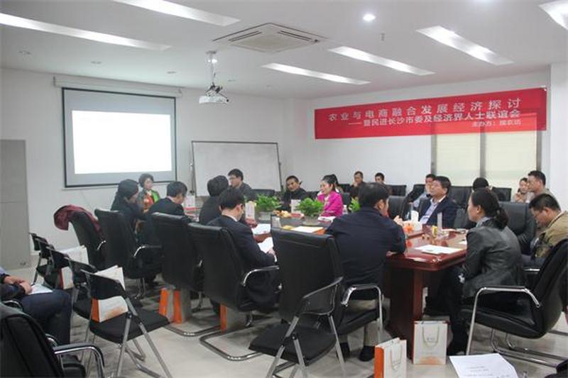长沙民进经济界人士联谊会举行“农业与电商融合发展路径探讨”主题活动