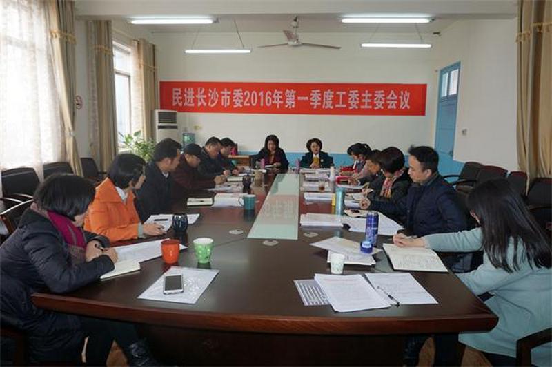 创新举措抓机遇，奋力开创新局面——民进长沙市委2016年第一季度工委主委会议召开