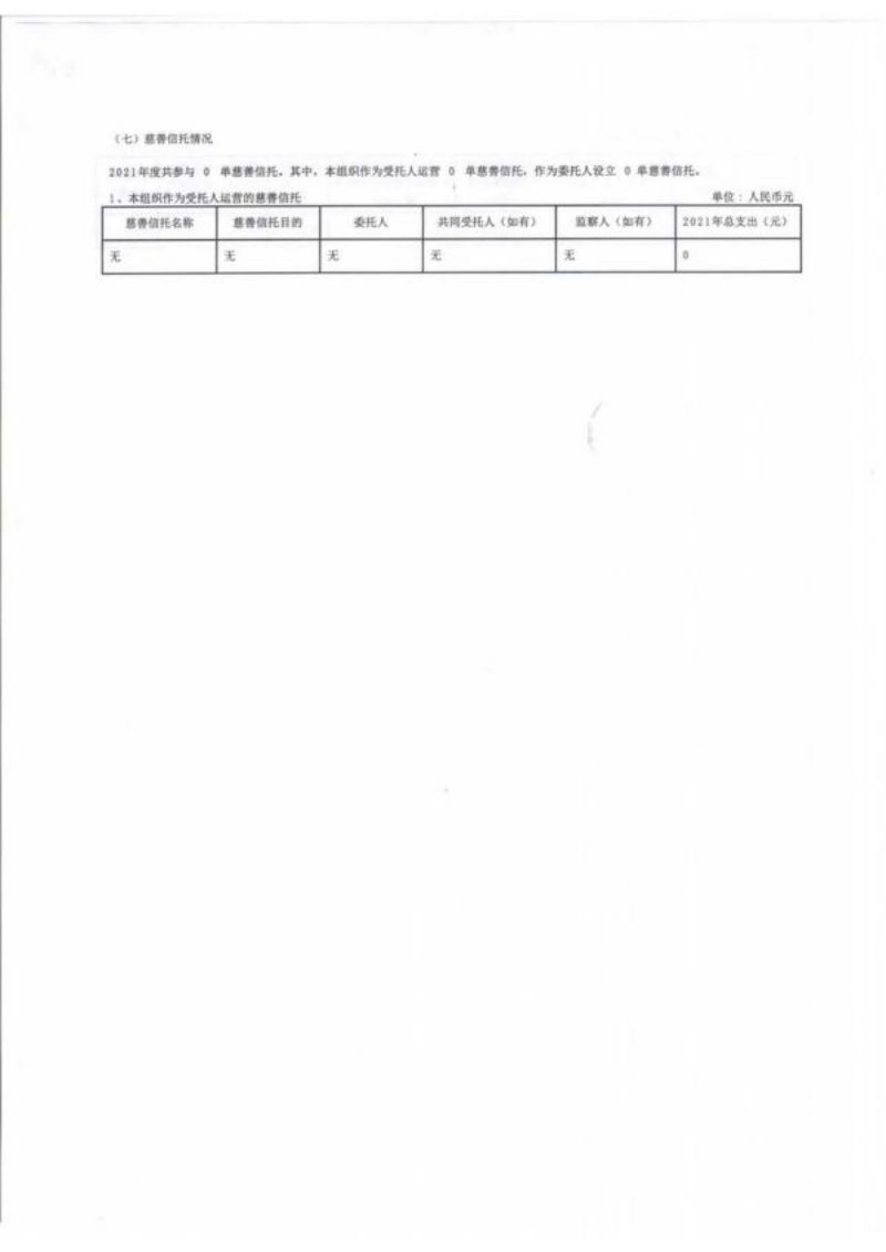 湖南省四叶草慈善基金会2021年度工作报