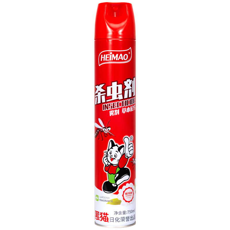 黑猫杀虫剂栀子花香750ml