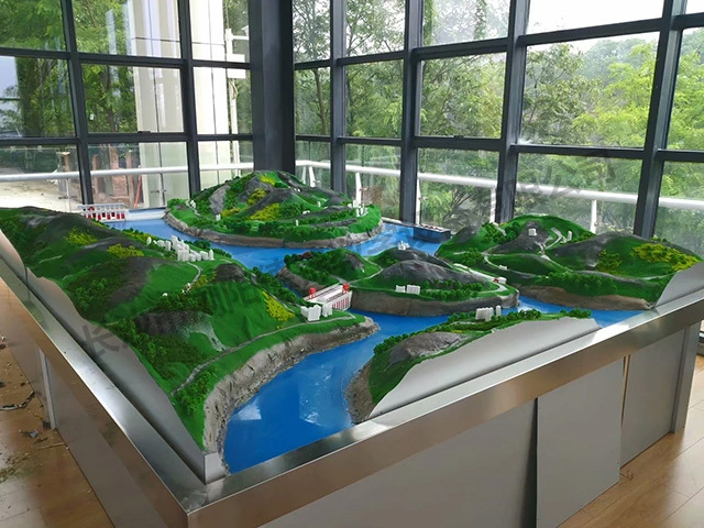 河流壩模型