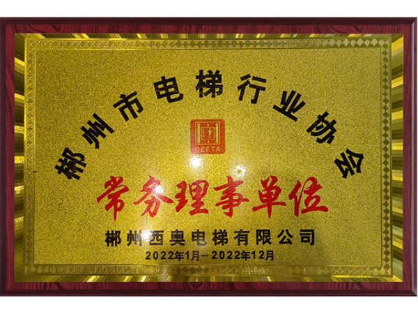 郴州市电梯行业协会常务理事