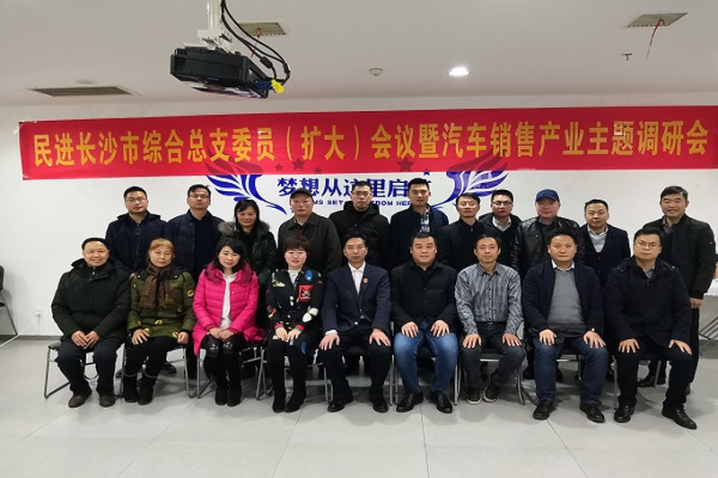 民进长沙市直属工委综合总支召开委员（扩大）会议并开展汽车销售产业主题调研
