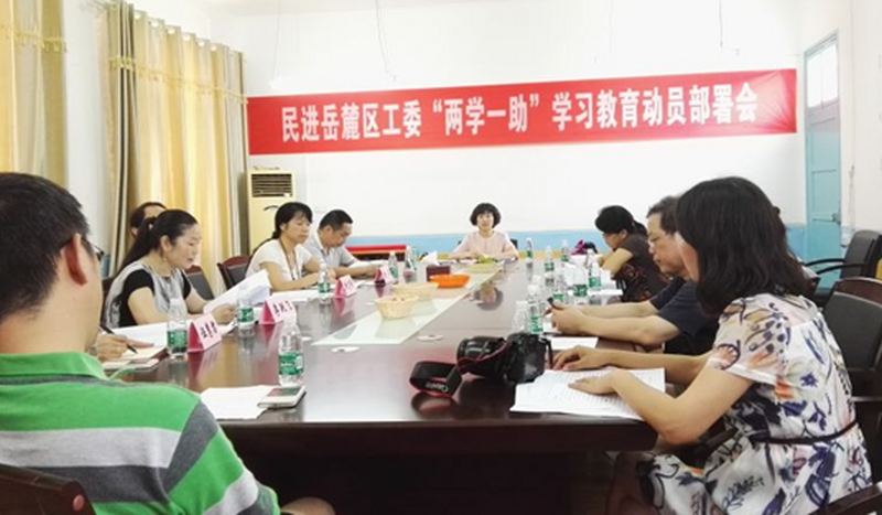 民进岳麓区工委召开“两学一助”学习教育动员部署会