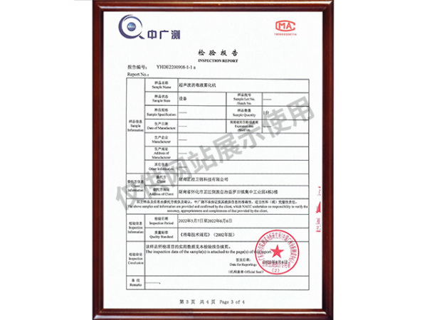 中广测检验报告