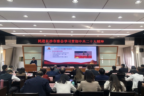 学习贯彻中共二十大精神——民进长沙市委会理论学习中心组第三次
