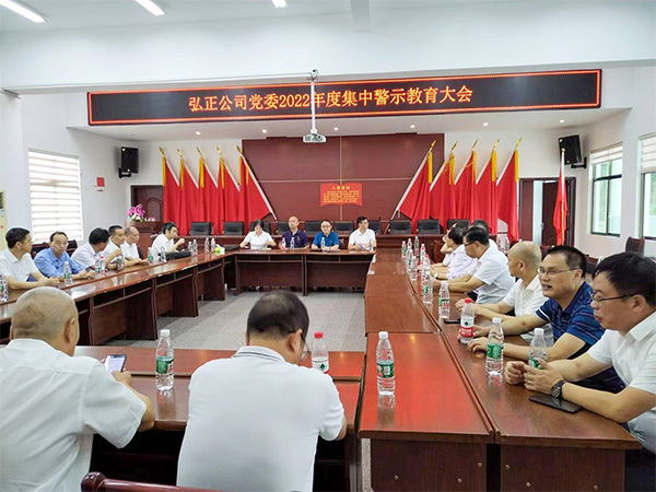 公司党委中心组开展集体扩大学习和集中警示教育