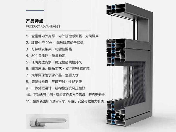 110 系统断桥平开窗