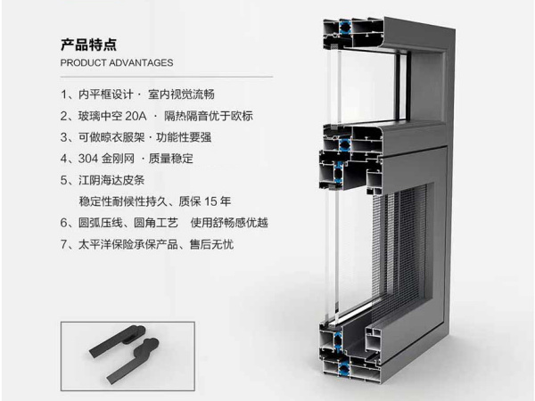 108 系统断桥平开窗