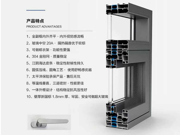 120 系统断桥平开窗