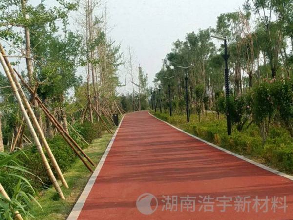 柳叶湖环湖彩色路面